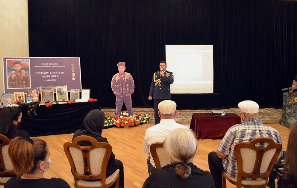 Şəhid Şəhriyar Qasımovun xatirəsinə həsr olunmuş tədbir keçirilib