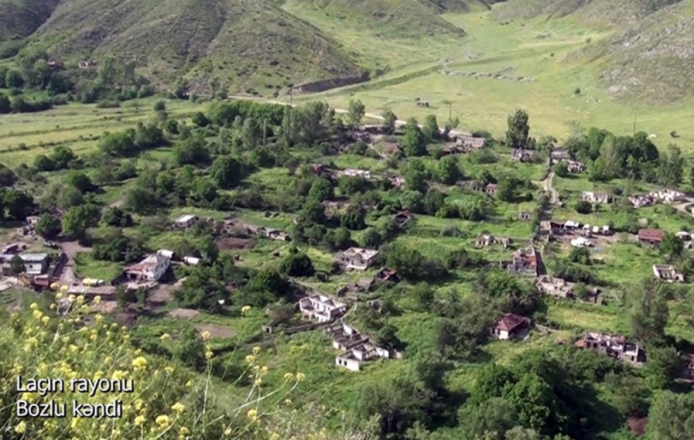Azerbaijan’s Defense Ministry releases video footages of Bozlu village, Lachin district