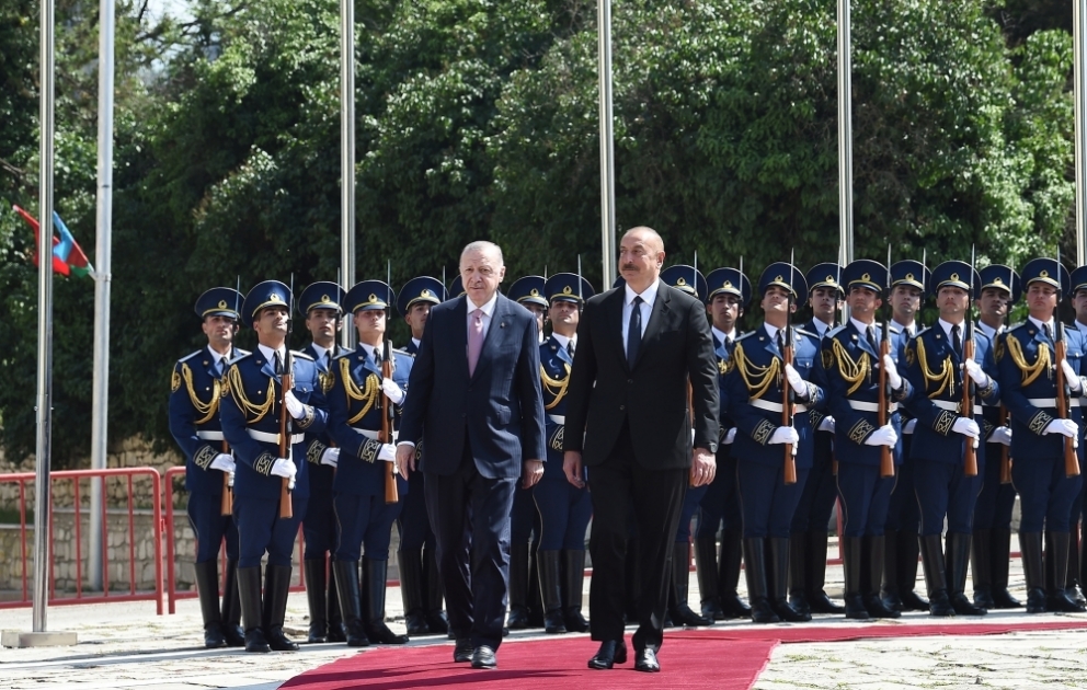 Cérémonie d’accueil officiel du président turc Recep Tayyip Erdogan à Choucha