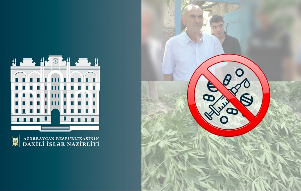 Qubada narkotik tərkibli bitkilərin kultivasiyası ilə məşğul olan ata və oğlu saxlanılıb