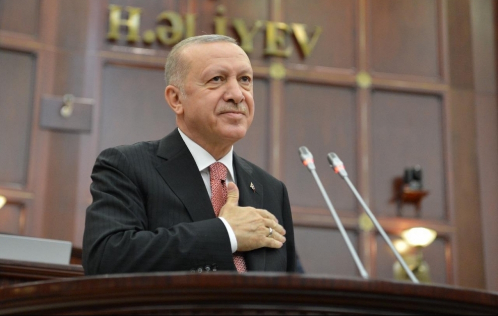 Türkiyə Prezidenti Rəcəb Tayyib Ərdoğan Milli Məclisdə çıxış edib