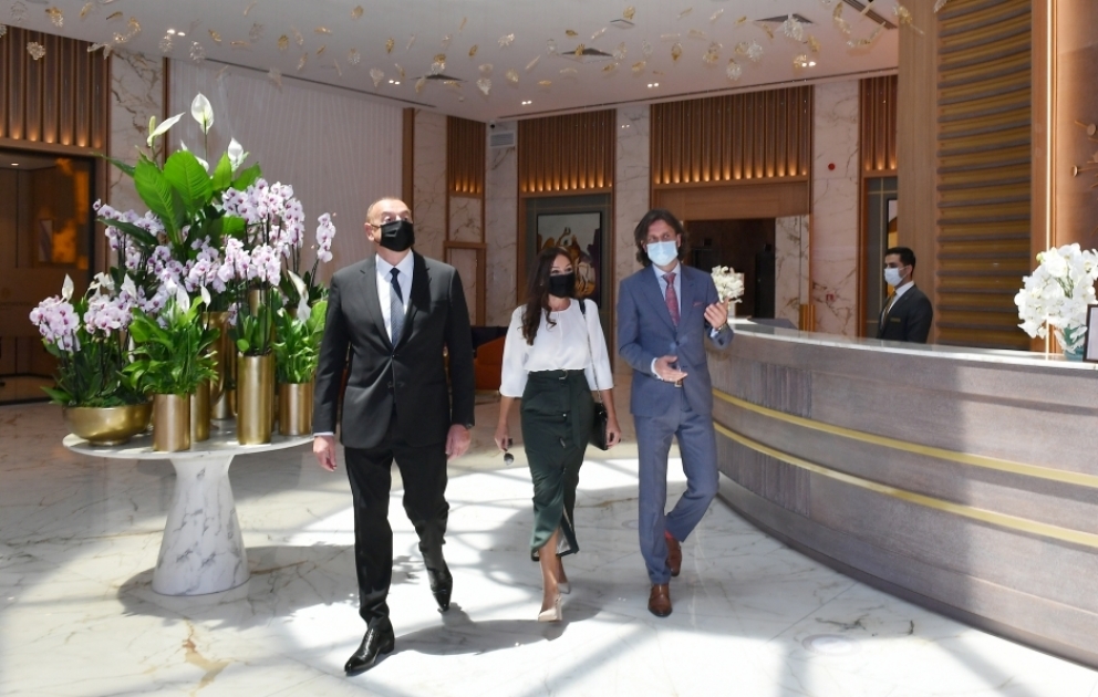 Prezident İlham Əliyev Bakıda “Intercontinental” otelinin açılışında iştirak edib