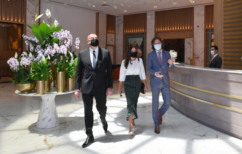President Ilham Aliyev attended inauguration of Intercontinental hotel