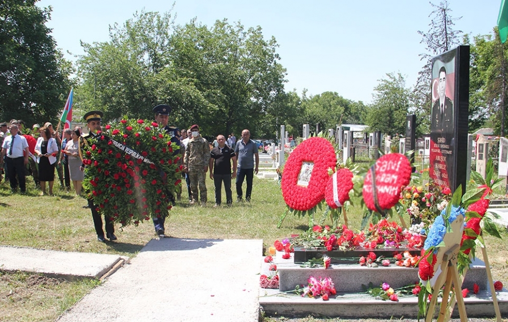 Qəbələ rayonunda şəhid Bəhruz Abuşovun xatirəsi yad edilib