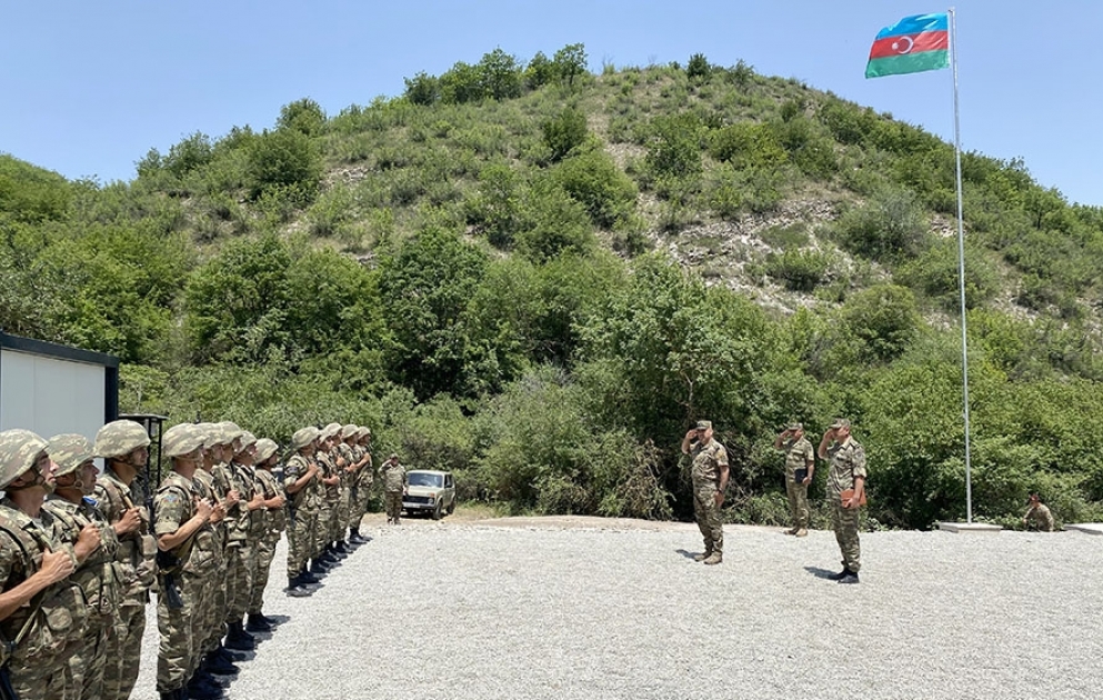 Azad edilmiş ərazilərimizdə daha bir modul tipli yeni hərbi hissə istifadəyə verilib