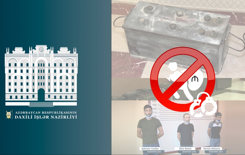 Yük maşınlarından 11 ədəd akkumlyator oğurlayan dəstə üzvləri saxlanılıblar