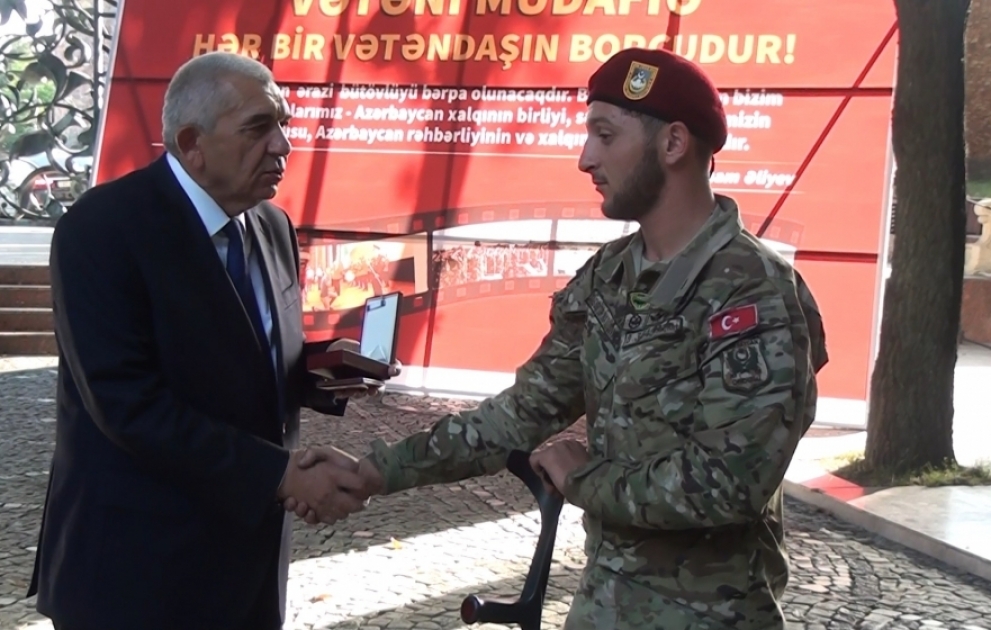 Tovuzda şəhid ailələrinə və Vətən müharibəsi iştirakçılarına orden və medallar təqdim olunub