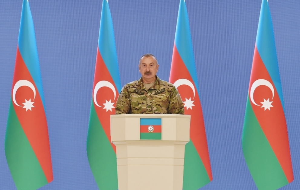 Prezident, Ali Baş Komandan İlham Əliyev Silahlı Qüvvələr Günü münasibətilə Azərbaycan Ordusunun rəhbər və şəxsi heyətinin bir qrupu ilə görüşüb