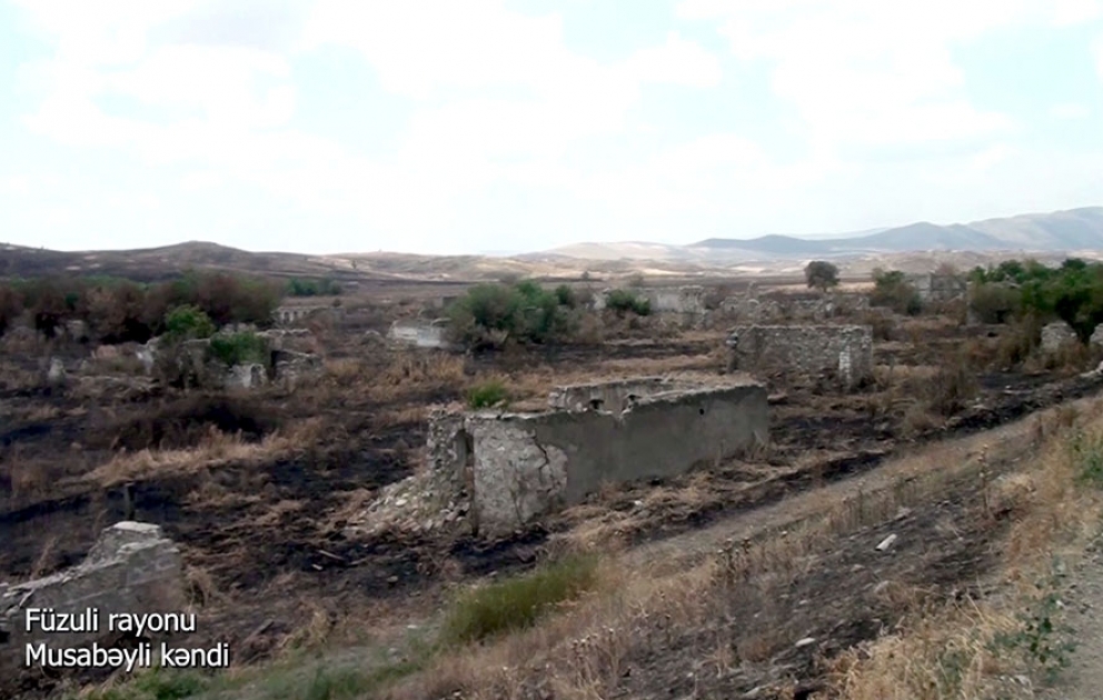 Müdafiə Nazirliyi Füzuli rayonunun Musabəyli kəndinin videogörüntülərini yayıb