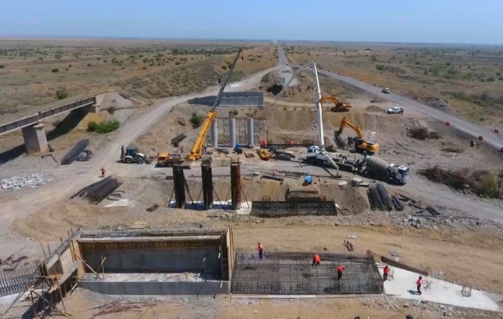 Bərdə-Ağdam avtomobil yolunun tikintisi davam etdirilir