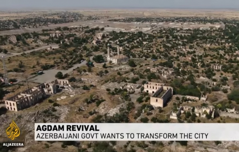 “Aljazeera” telekanalı: Ağdamlılar doğma evlərinə qayıdacaqlarına əmindirlər