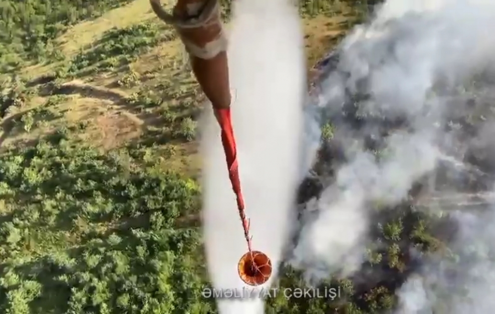 FHN yanğınsöndürmə əməliyyatının görüntülərini yayıb