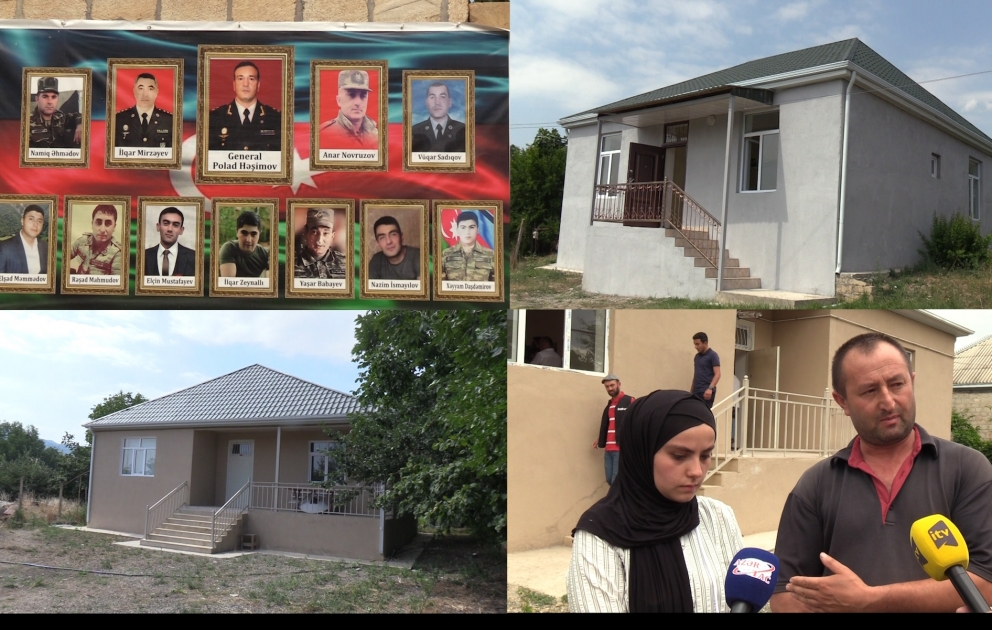 Tovuzda Ermənistan ordusunun artilleriya zərbələri ilə dağıtdığı evlər bərpa olunub