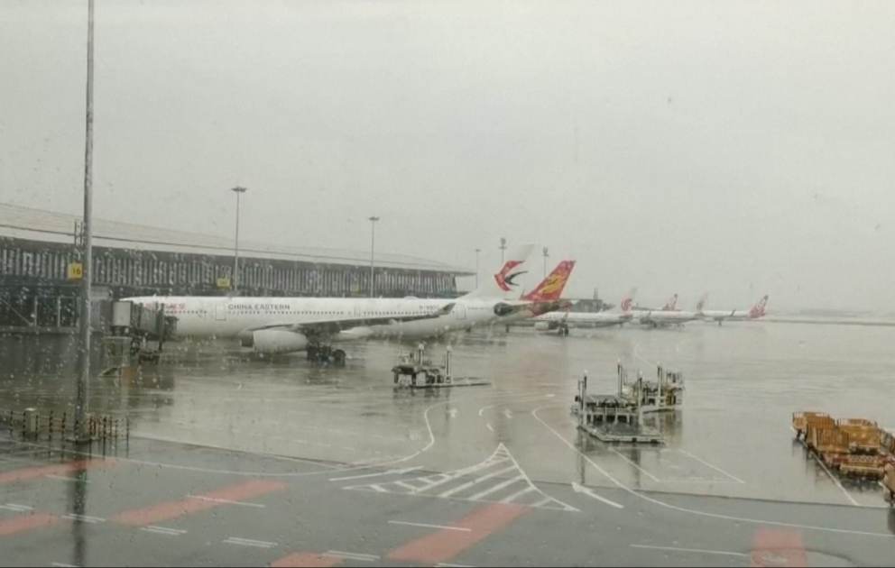 Pekin aeroportları güclü yağışa görə 441 reysi ləğv edib