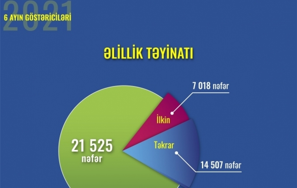 Bu ilin altı ayında 21 mindən çox şəxsə əlillik təyinatı aparılıb