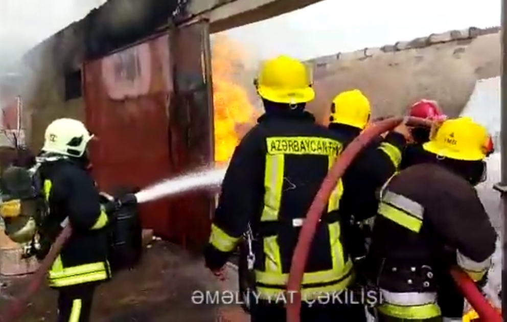 FHN yanğınsöndürmə əməliyyatının görüntülərini yayıb