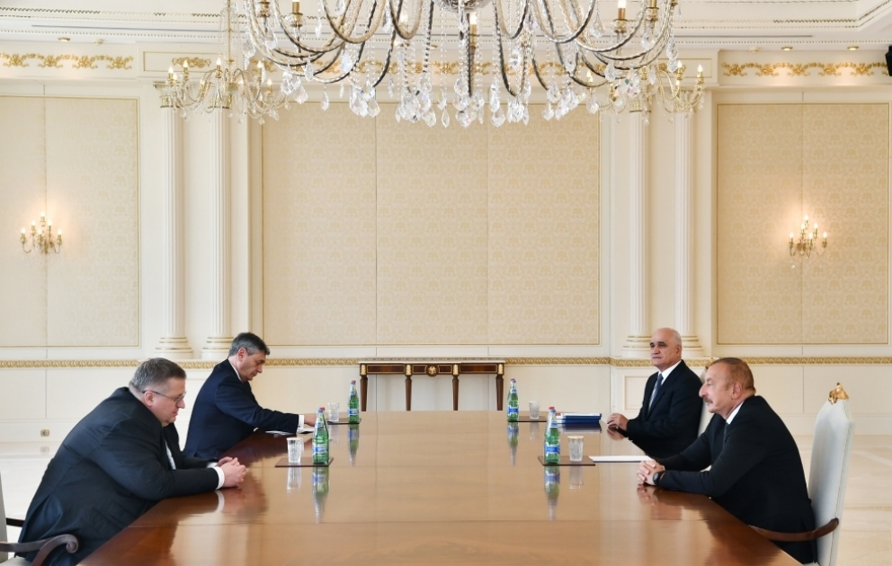 Prezident İlham Əliyev Rusiya Federasiyasının Baş nazirinin müavinini qəbul edib