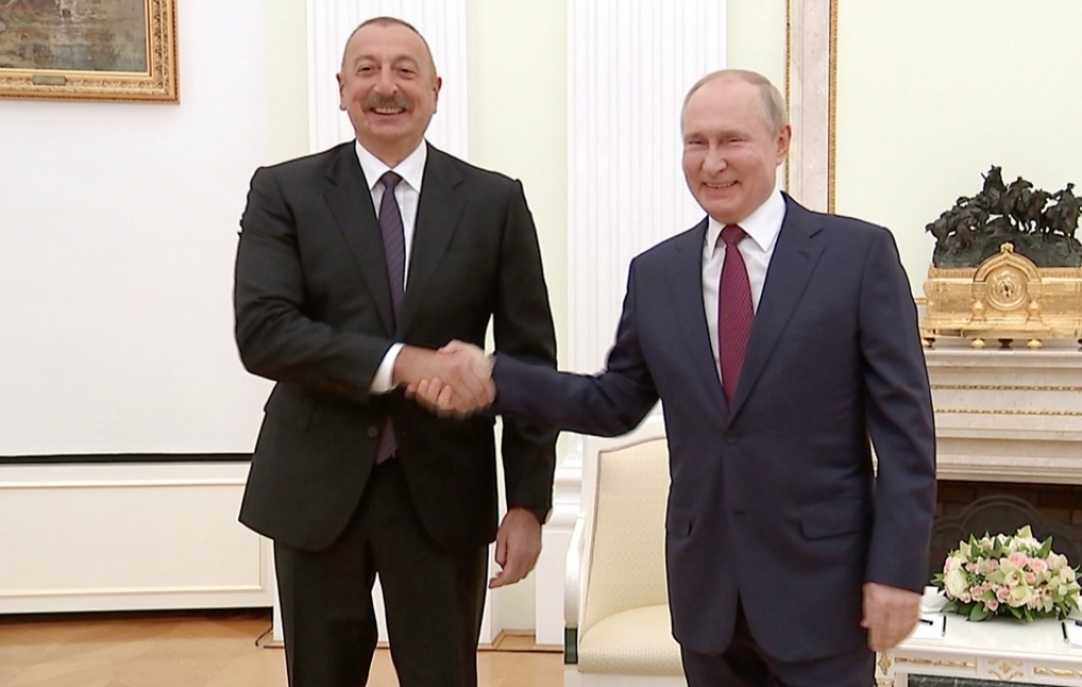 Präsidenten Aserbaidschans und Russlands treffen sich in Moskau