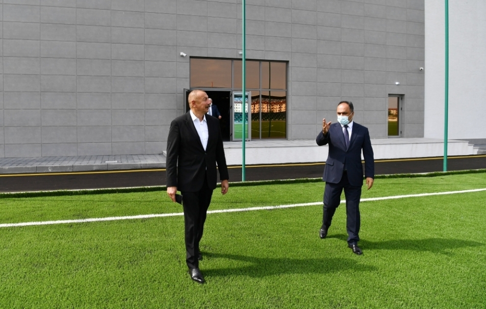 President Ilham Aliyev attended opening of Goranboy Olympic Sports Complex