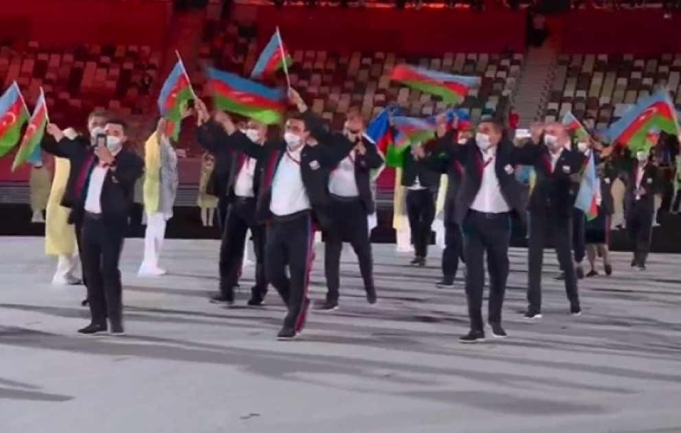 Olimpiya Oyunlarının təntənəli açılış mərasimində Azərbaycan milli komandasının keçidi olub