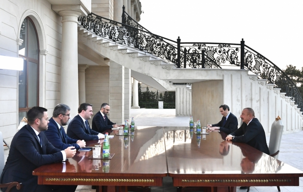 Prezident İlham Əliyev Serbiyanın xarici işlər nazirinin başçılıq etdiyi nümayəndə heyətini qəbul edib