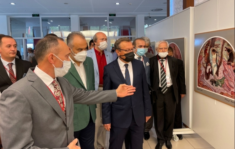 Bursada Nizami Gəncəvinin əsərləri əsasında hazırlanmış rəsm sərgisinin açılışı olub