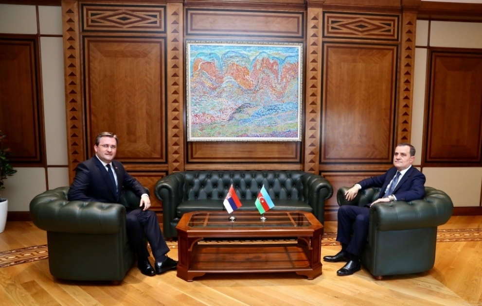 Azerbaijani FM meets with Serbian counterpart