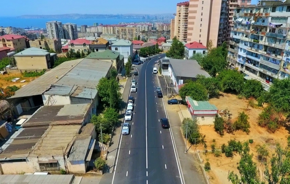 Xətai rayonunda daha 2 küçə əsaslı şəkildə təmir olunub