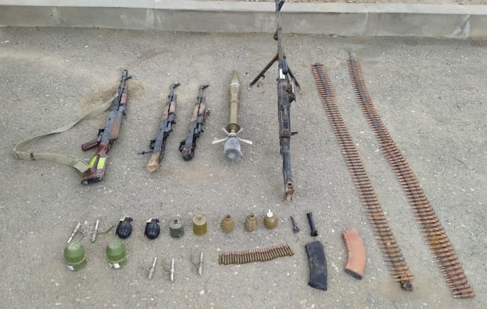 В Ходжалы обнаружены оружие и боеприпасы
