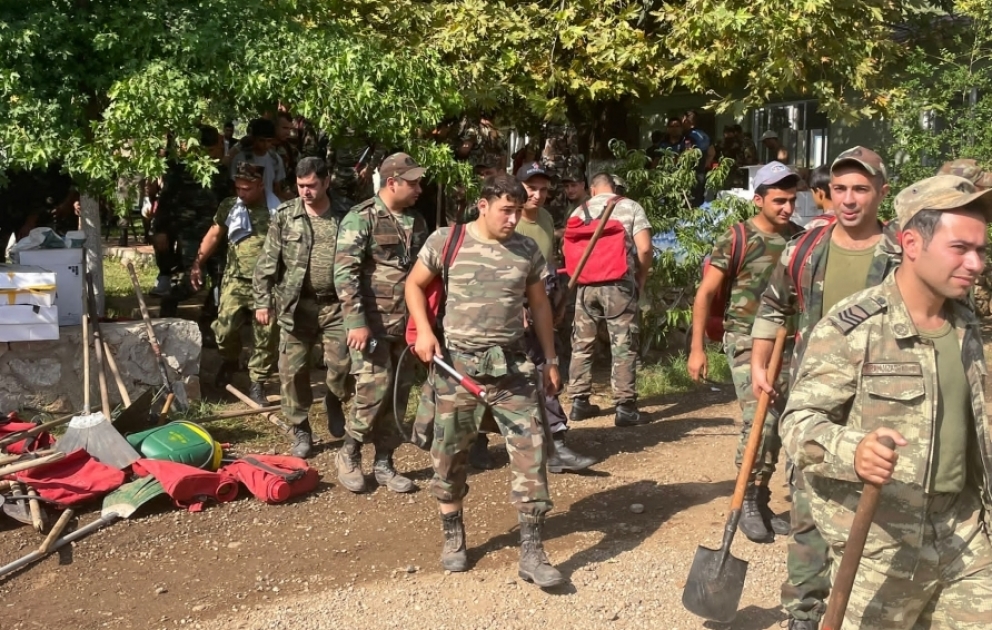 Azərbaycan yanğınsöndürənləri Türkiyədə işlərinə davam edir