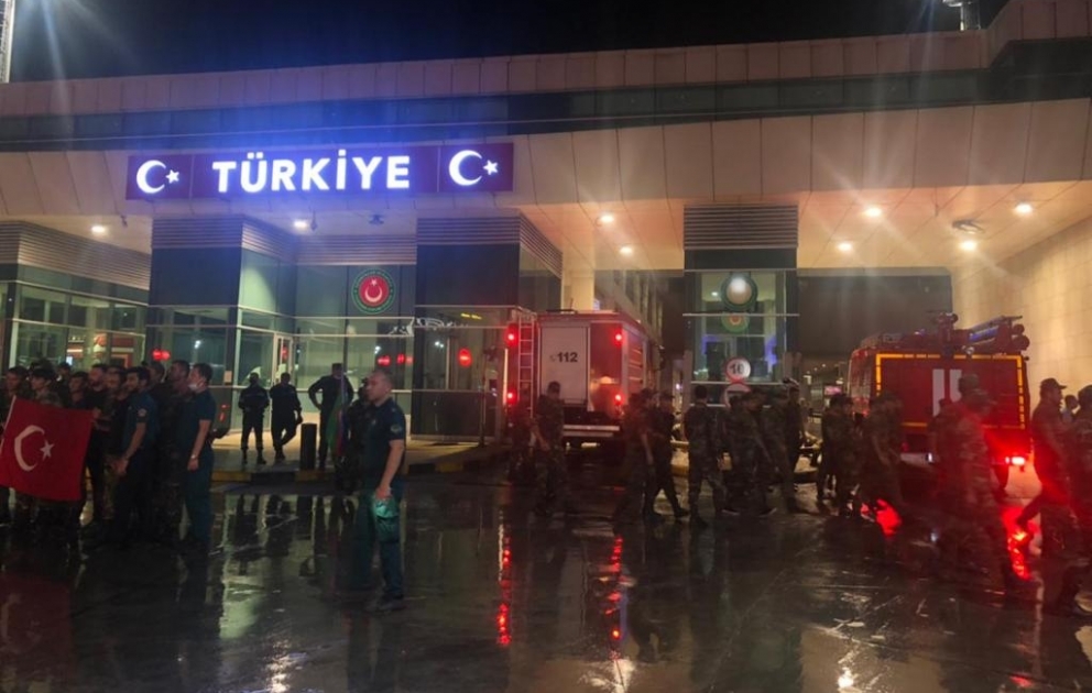 FHN-in yanğın-xilasetmə qüvvələrindən ibarət növbəti qrup Türkiyəyə çatıb