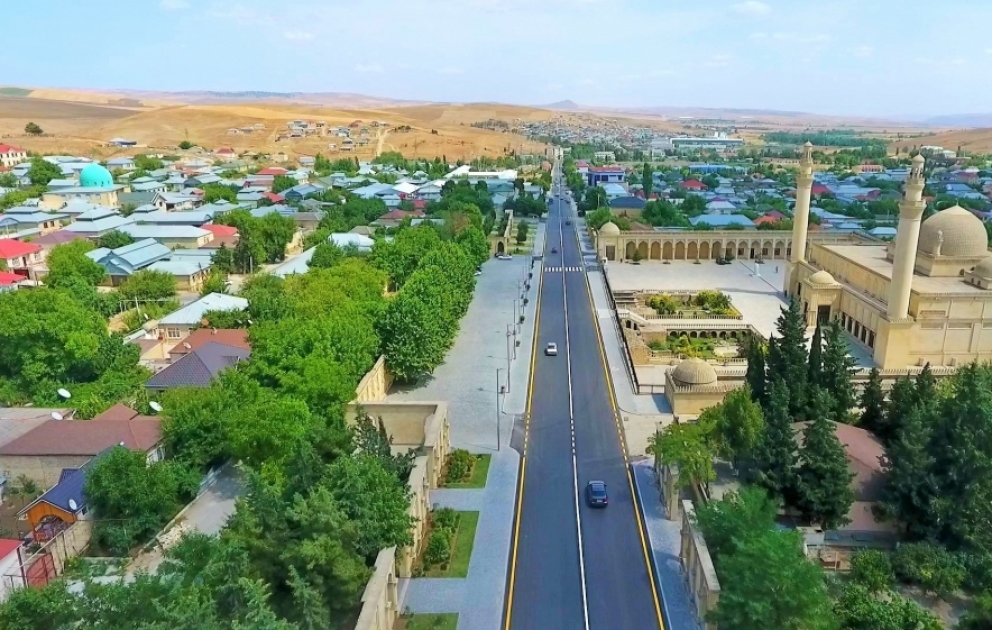 Şamaxının yol infrastrukturu müasir səviyyədə yenidən qurulur