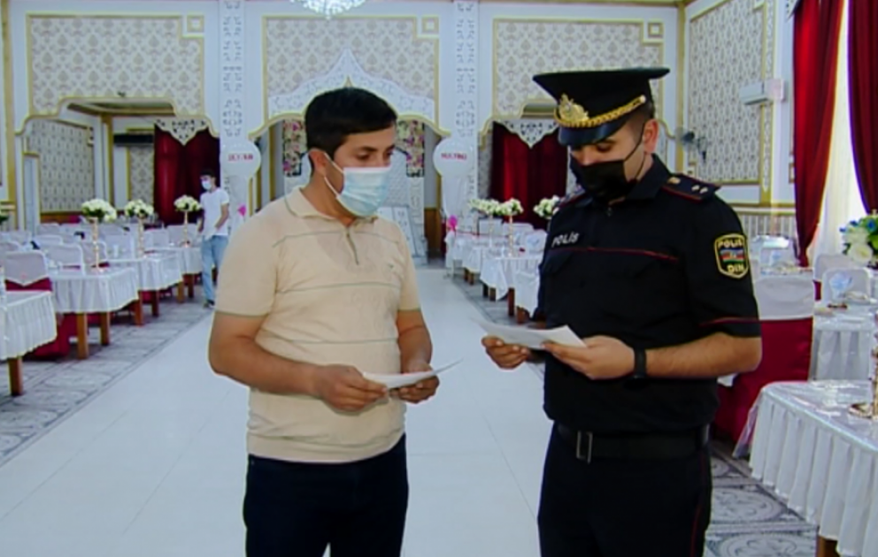 Tovuzda polis şadlıq saraylarında monitorinq keçirib