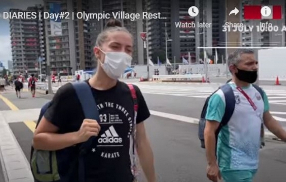 Yaponiya saytı Azərbaycan karateçisi İrina Zaretskayanın Atletlər kəndi haqqında “YouTube” kanalında paylaşımını yayıb