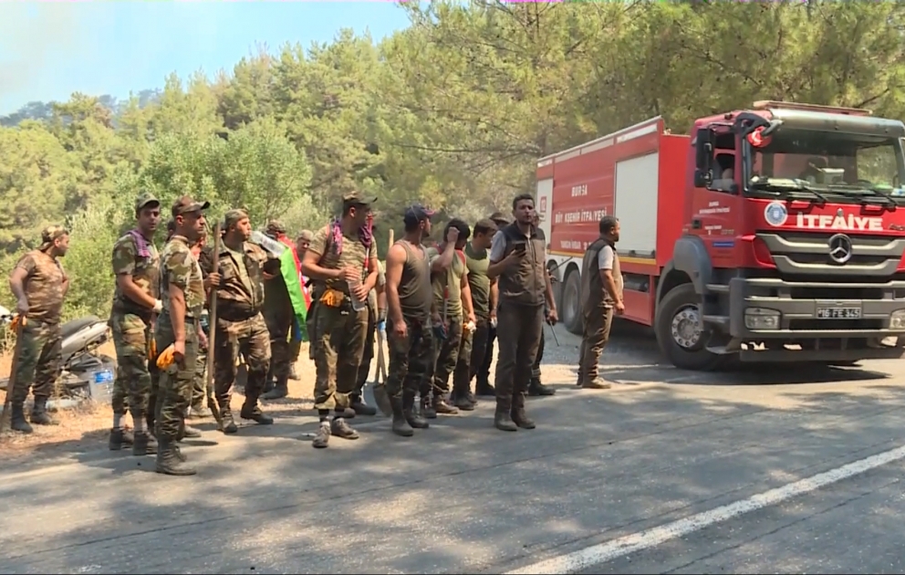 Türkiyədə olan FHN-in yanğınsöndürmə qüvvələri yanğınlarla mübarizəni davam etdirir