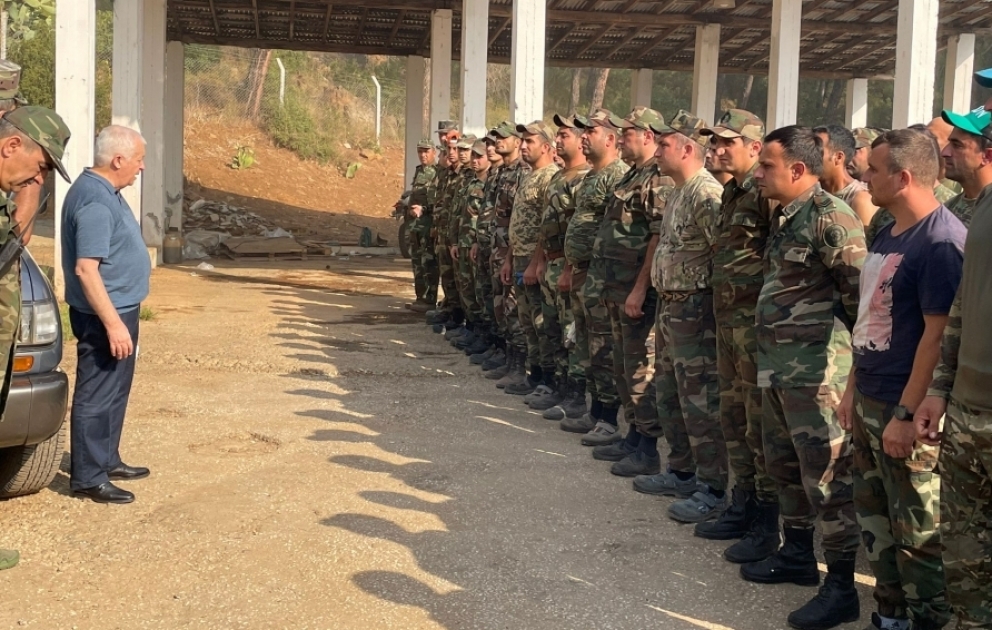 Fövqəladə hallar nazirinin müavini Marmarisdə Azərbaycan yanğınsöndürənlərinin səhər toplanışında iştirak edib
