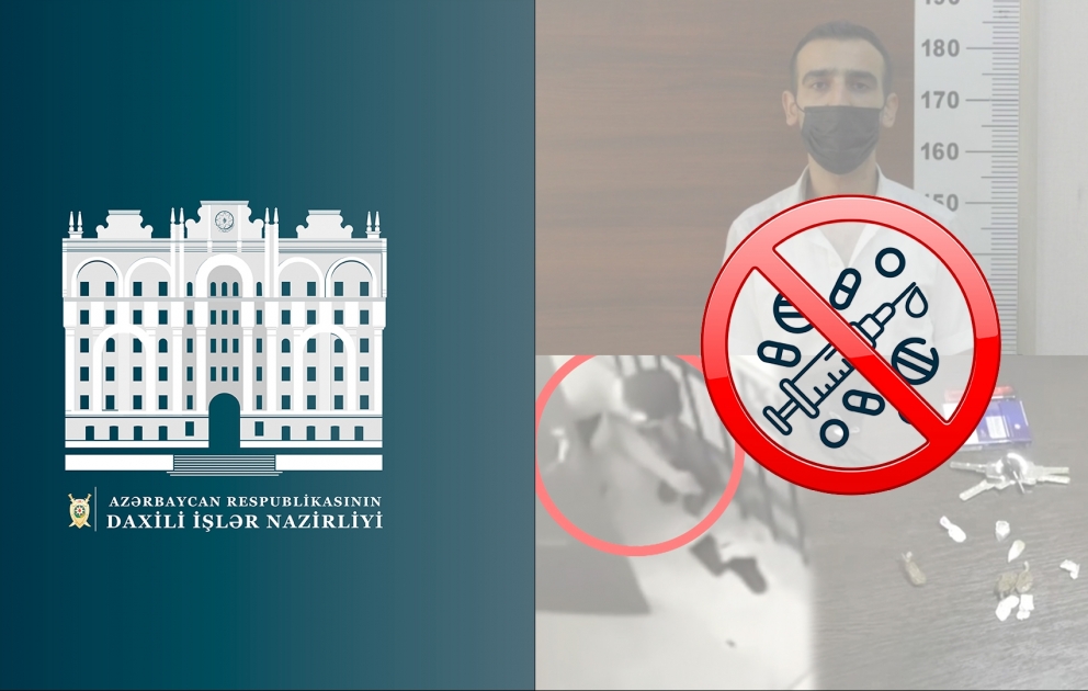 Sosial şəbəkələrdə görüntüləri yayılan narkotik satışı ilə məşğul olan şəxs saxlanılıb