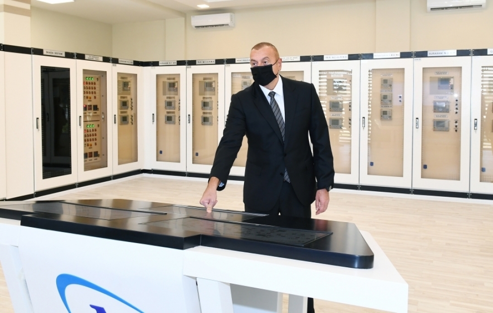 President Ilham Aliyev inaugurated newly renovated 110/35/6 kV “Surakhani” substation