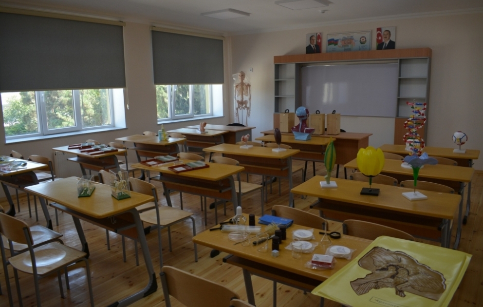 Xaçmazın Qımılqışlaq kəndində 480 şagird yerlik məktəb binası əsaslı təmir olunub