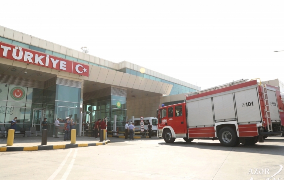 FHN-in Türkiyəyə yollanan növbəti yanğın-xilasetmə qrupu Türkiyə Respublikasının sərhədinə çatıb