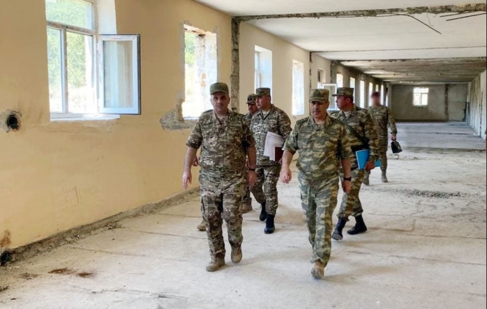 The leadership of the Ministry of Defense visited military units being constructed in the liberated territories