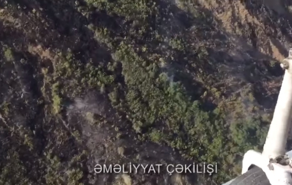 Ağsuda dağlıq ərazidə baş verən yanğın söndürülüb