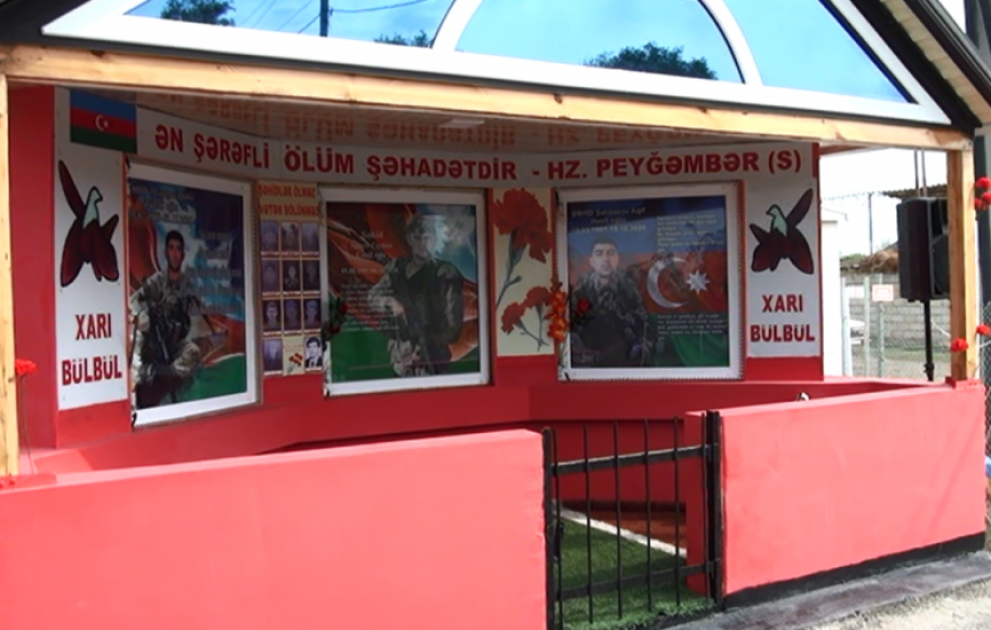 Saatlıda şəhid olan 3 ayrılmaz dostun xatirəsinə inşa edilən abidə kompleksi açılıb