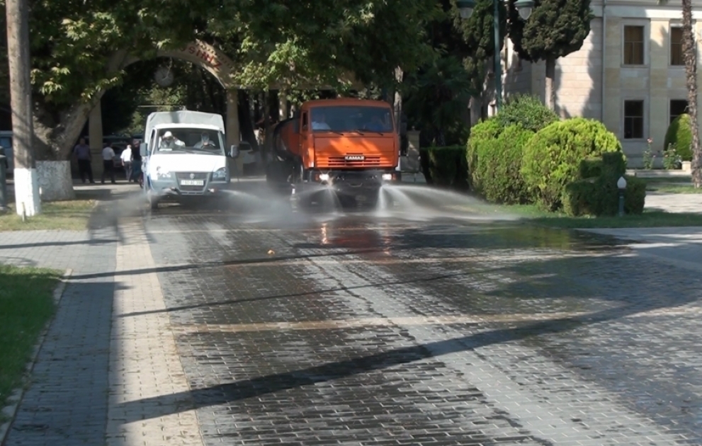 Tovuzda koronavirusa qarşı genişmiqyaslı dezinfeksiya işləri həyata keçirilib