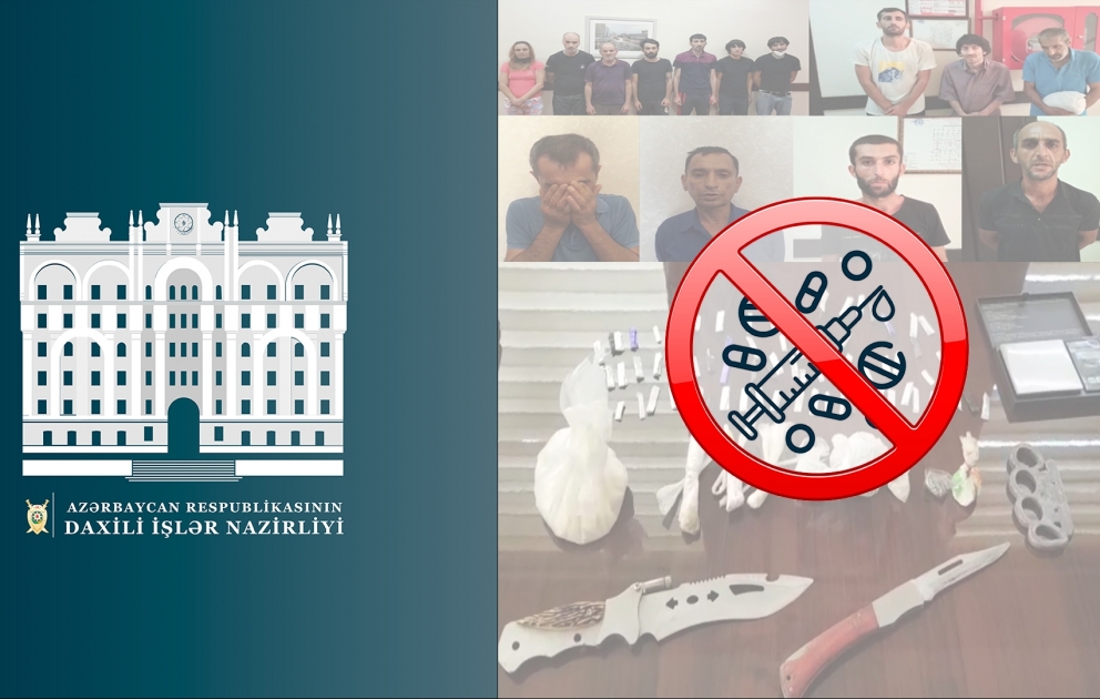Suraxanı rayonunda narkotik vasitələrin satışı ilə məşğul olan 14 nəfər saxlanılıb