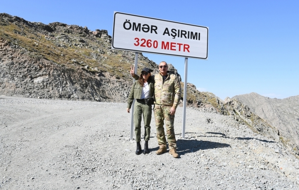 President Ilham Aliyev and First Lady Mehriban Aliyeva visited Kalbajar and Lachin districts