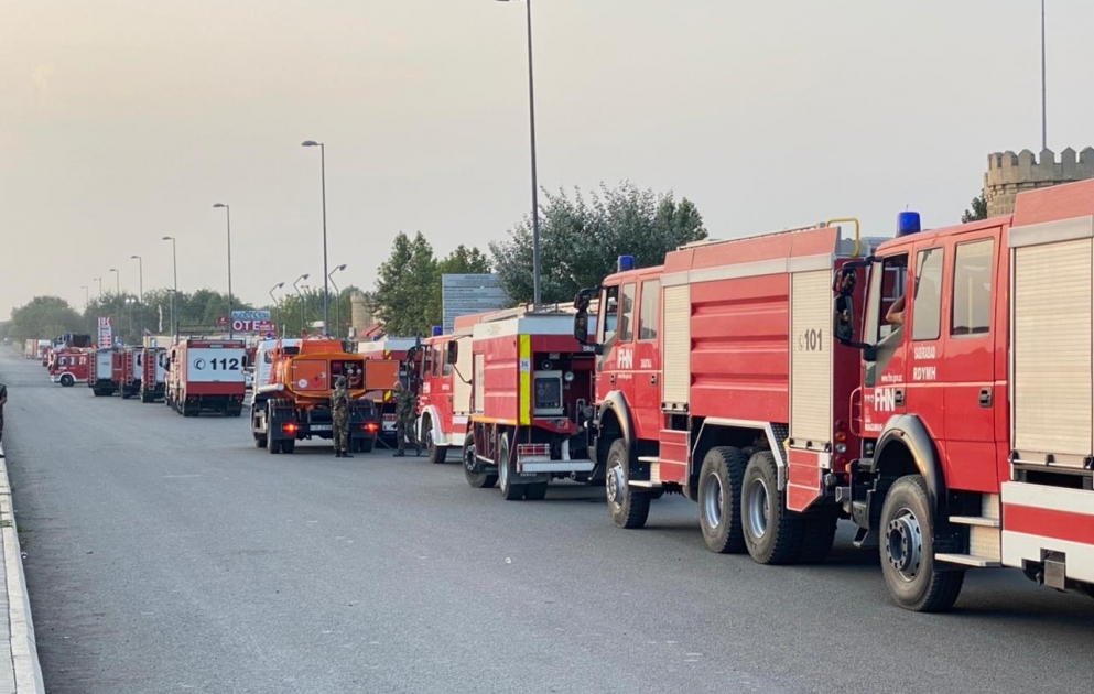 FHN-in Türkiyədə olan yanğın-xilasetmə qüvvələrinin sonuncu qrupu ölkəmizə qayıdıb