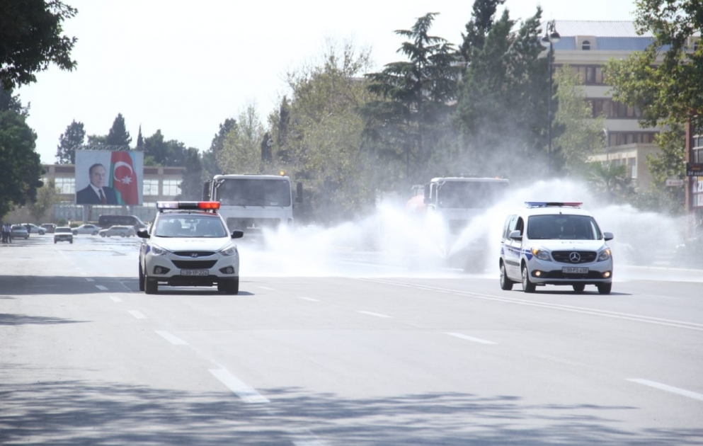 Gəncədə dezinfeksiya işləri aparılıb
