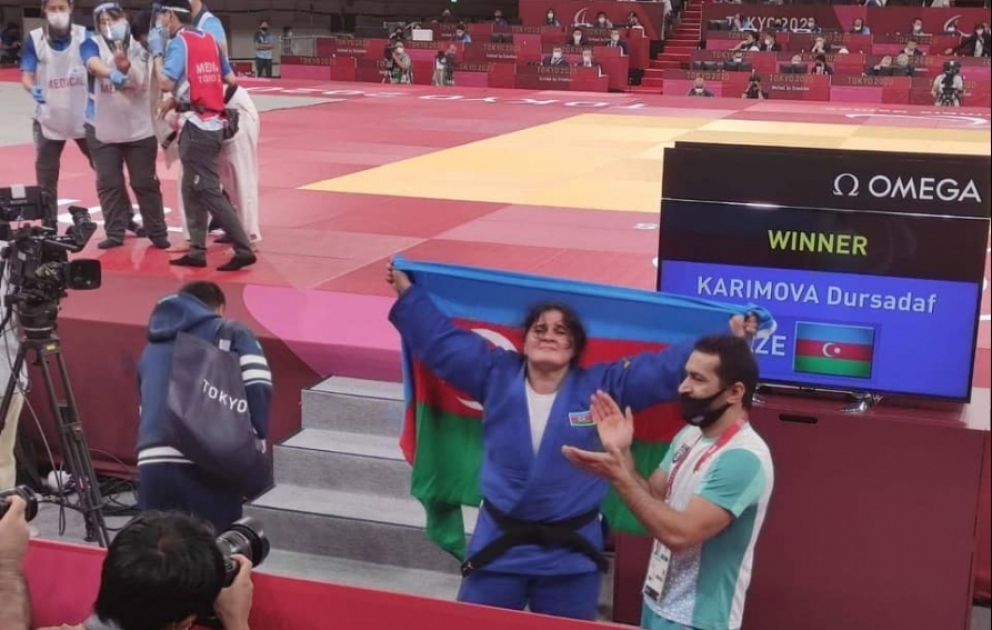 Paracüdoçumuz Dürsədəf Kərimova “Tokio-2020”nin qızıl medalını qazanıb