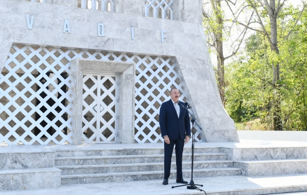 President Ilham Aliyev and First Lady Mehriban Aliyeva attended opening of Vagif Poetry Days in Shusha